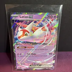 Pokemon TCG Latias EX Surging Sparks Scarlet & Violet Double Rare Card 76/191 - Image 1