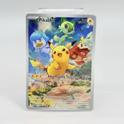 Pokemon Pikachu Adventuring Together SVP 027 Promo Full Art Holo Card Sealed - Image 1