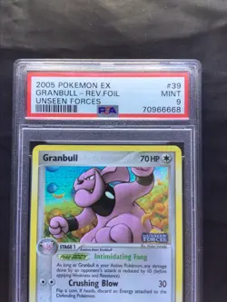 Pokemon Cards: EX Unseen Forces Reverse Holo: Granbull 39/115 PSA 9 - Image 3