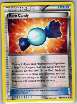 Rare Candy 135/160 Reverse Holo XY - Primal Clash - Pokemon Card - NM - Image 1
