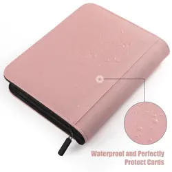 Card Binder 4 Pocket with Zipper, 288 Pockets Trading Card Holder Book, Premi - Image 3