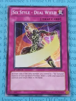 Six Style - Dual Wield EXVC-EN073 Common Yu-Gi-Oh Card 1st Edition New - Image 1