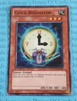 Clock Resonator EXVC-EN007 Common Yu-Gi-Oh Card English 1st Edition New - Image 1