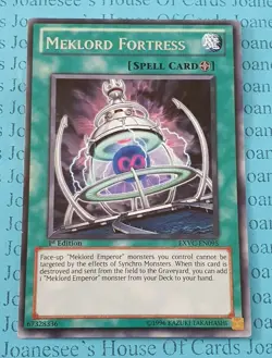 Meklord Fortress EXVC-EN095 Silver Rare Yu-Gi-Oh Card 1st Edition New - Image 1