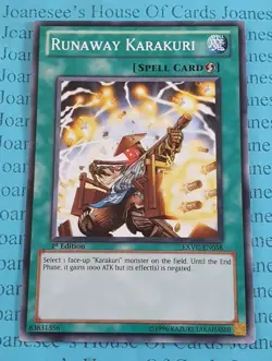 Runaway Karakuri EXVC-EN058 Common Yu-Gi-Oh Card 1st Edition New - Image 1