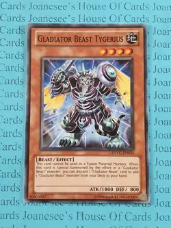 Gladiator Beast Tygerius EXVC-EN034 Common Yu-Gi-Oh Card (U) New - Image 2