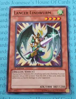 Lancer Lindwurm EXVC-EN092 Common Yu-Gi-Oh Card 1st Edition New - Image 1
