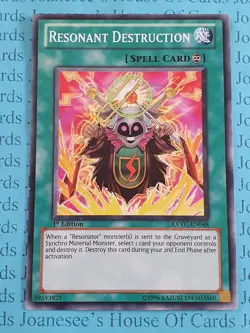 Resonant Destruction EXVC-EN048 Common Yu-Gi-Oh Card 1st Edition New - Image 1