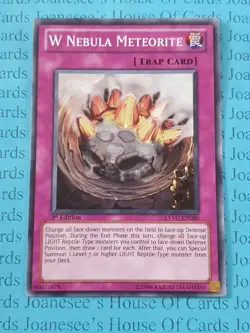 W Nebula Meteorite EXVC-EN080 Common Yu-Gi-Oh Card 1st Edition New - Image 1