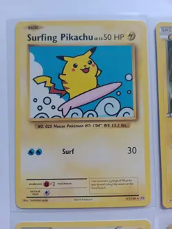 Pokemon Card Pikachu Bundle XY SWSH Sets Surfing Pikachu Reverse Holo Pokemon Go - Image 2