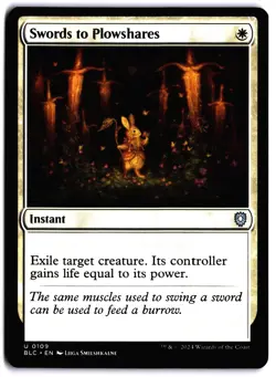 Swords to Plowshares NM BLC Commander: Bloomburrow MTG - Image 1