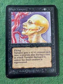 Sengir Vampire—ALPHA (1993) Magic The Gathering (ID PV33) - Image 1