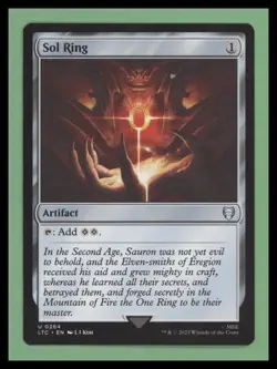 1 x Sol Ring - Commander: The Lord of the Rings - NM-Mint - MTG - Image 1