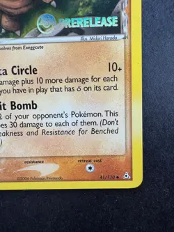 2006 Pokemon Ex Exeggutor 41/110 PRERELEASE STAMPED Non-Holo - Image 5
