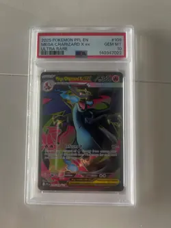 Mega Charizard X EX 109 PSA 10 Ultra Rare 2025 Pokemon PFL EN Gem Mint PSA 10 - Image 1