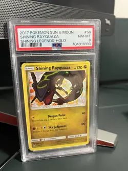 2017 Pokemon Sun & Moon Shining Legends 56/73 Shining-Rayquaza - Image 1