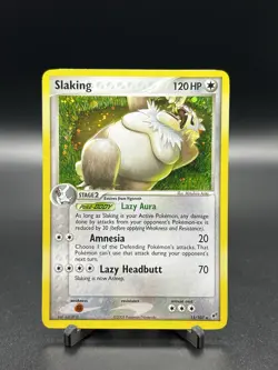 Slaking, Pokemon Deoxys Holo Rare, 15/107 LP+/NM - Image 1