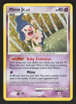Mime Jr. DP22 Pokemon TCG Diamond and Pearl Promos MP - Image 1