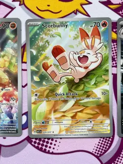 Pokemon TCG - Ascended Heroes BUNDLE (x3) - Scorbunny 225/217, Carbink 242 - NM - Image 3