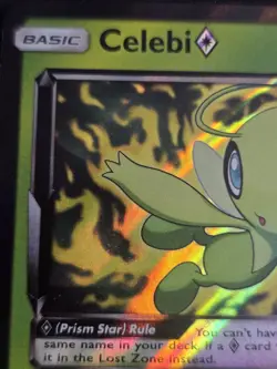 Celebi Prism Star 19/214 -Pokemon Lost Thunder LP - Image 5