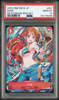 PSA 10 ONE PIECE Card nami ST01-007 THE BEST Storage Box Set Japanese 2024 - Image 1