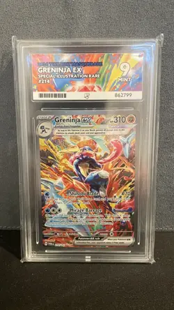 Pokemon TCG Greninja EX Scarlet & Violet Twilight Masquerade Card 214/167 Ace 9 - Image 1