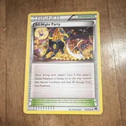 Pokemon All-Night Party Trainer Stadium Card 96/122 Breakpoint Uncommon Regular - Image 1