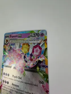 Espeon ex 034/131 Prismatic Evolutions Pokemon Card Tera Full Art Holo - Image 4
