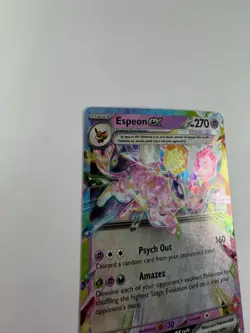 Espeon ex 034/131 Prismatic Evolutions Pokemon Card Tera Full Art Holo - Image 5