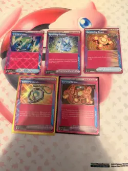 Pokemon Ace Spec , Sparkling Crystal, Awakening Drum Foil Lot (5 Cards) - Image 1