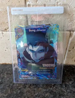 Union Arena Sung Jinwoo Release Event Winner Card Solo Leveling 016 Foil - Image 1