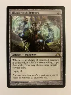 1X MP/HP MTG Magic The Gathering Illusionist's Bracers Gatecrash Rare Card - Image 1