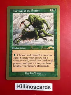 MTG Gold Border Survival of the Fittest 1998 Brian Selden NM - Image 1