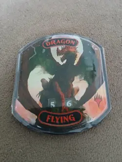 Mtg DRAGON Flying Ultra Pro Relic Token Eternal Collection Life Counter Spin - Image 1