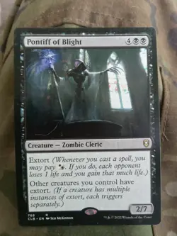 Pontiff of Blight #768 (NM) Baldur's Gate CLB Magic MTG NICE!! - Image 1