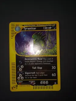 Pokemon EN NM Tyranitar Regular Holo Aquapolis H28/H32 N Gengar Skyridge Crystal - Image 4