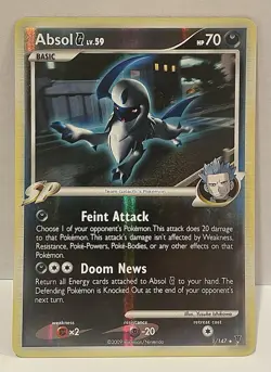 2009 Pokemon Absol G 1/147 Platinum Supreme Victors Reverse Holo - Image 1