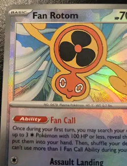 Fan Rotom 085/131 Poke Ball Holo Common Prismatic Evolutions Pokemon TCG - Image 2