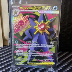 Mega Starmie EX 102/088 Full Art Perfect Order Pokemon TCG English - Image 1