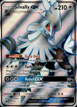 Pokemon TCG Holo Full Art Silvally GX Hidden Fates: Shiny Vault SV79/SV94 - Image 1