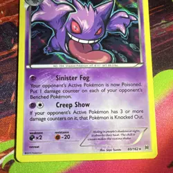 Pokemon TCG Gengar Breakthrough 60/162 Holo Rare Stage 2 130 HP - Image 3