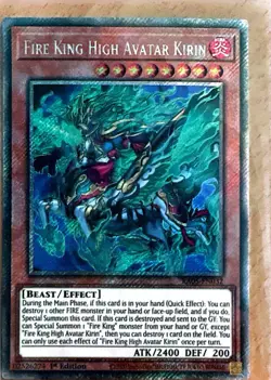 RA05-EN032 Fire King High Avatar Kirin Starlight Rare 1st Ed YuGiOh - Image 1