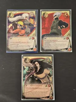 Naruto CCG 2002 Lot Of 28 Cards Unlimited Edition Holofoils, Lightly Played - Image 2