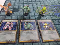 Dungeon Dice Monsters Yugioh Custom Figure & Card lot Magnet Warriors DDM - Image 1