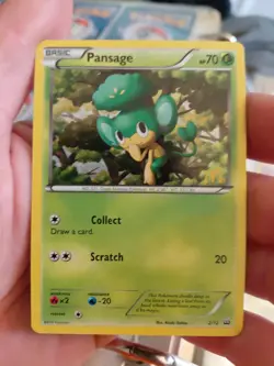 Pansage 2/12 - McDonald's Promos - Stamped Holo Pokemon Card 2012 LP - Image 1