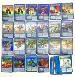 Digimon Card Old Digika Imperial Drummon Omegamon And Other Kira 22 Cards Japan - Image 1