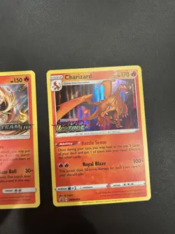Pokemon TCG Charizard Prerelease Stamped Lot: SM158 & SWSH066 - Image 3
