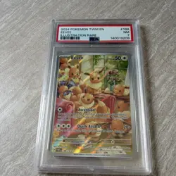 Pokemon Eevee Sv06 Twilight Masquerade Illustration Rare Holo 188/167 PSA 7 2024 - Image 1