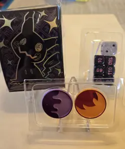 Pokemon TCG Sleeves, Dice & Coins From Paldean Fates ETB - Image 1