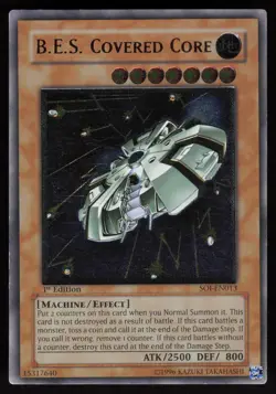 B.E.S. Covered Core SOI-EN013 1st Edition Ultimate Rare EURO EOA Error YU-GI-OH - Image 1
